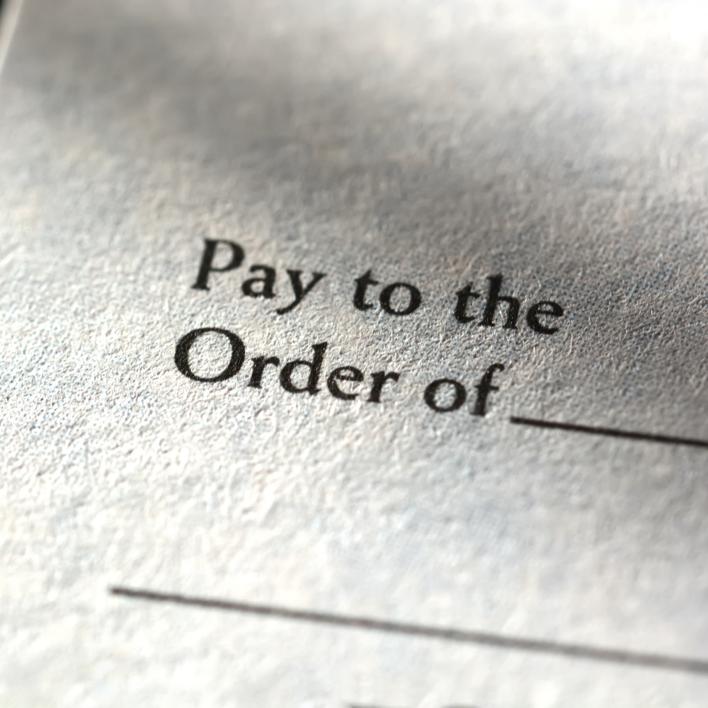 Pay to the Order of… (1000 x 1000)