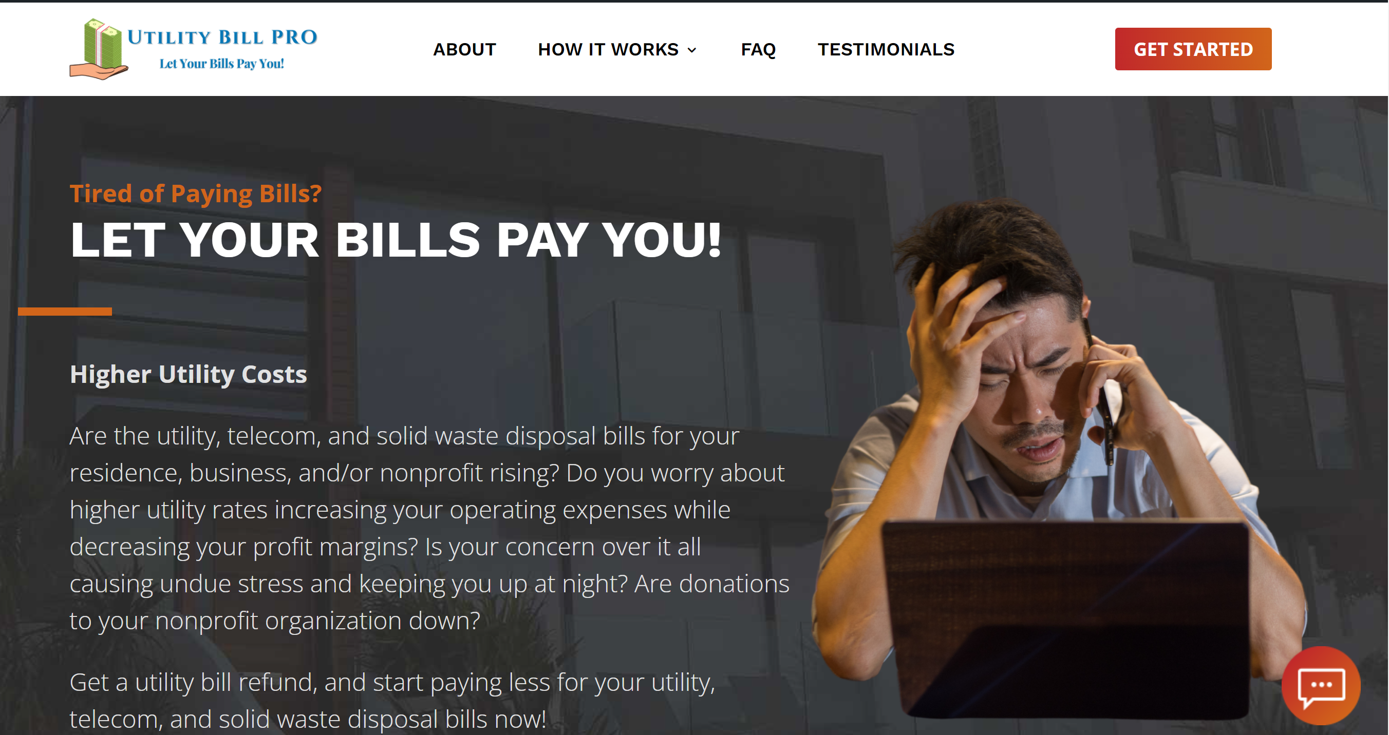 Utility Bill PRO- Home Screen